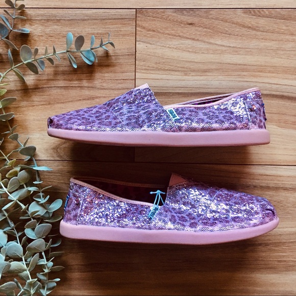 Bobs by Sketchers Sparkle Cheetah Slip Ons - Picture 4 of 7